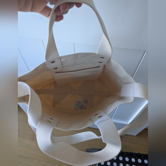 NWT Everlane Organic Cotton Canvas Mini Tote (Purse, Shoulder Bag, Lunch Bag) - Picture 4 of 16
